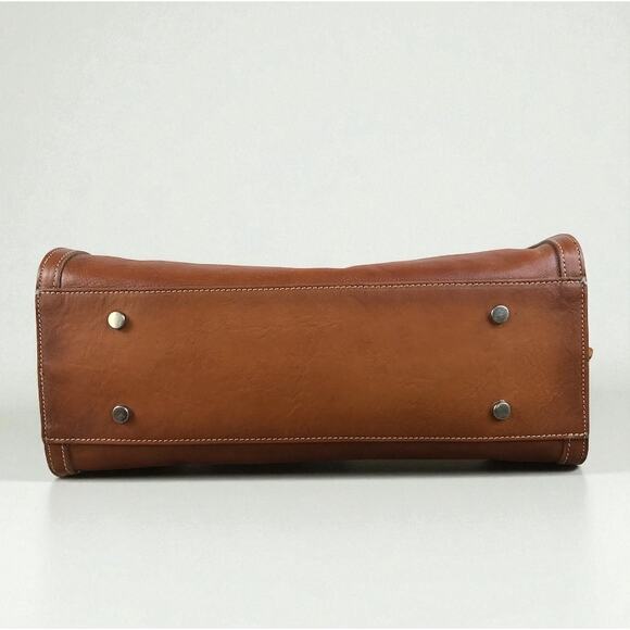 CAVALCANTI Italian Designer Leather Satchel Shoulder Bag Brown Luxury Timeless - Picture 11 of 14